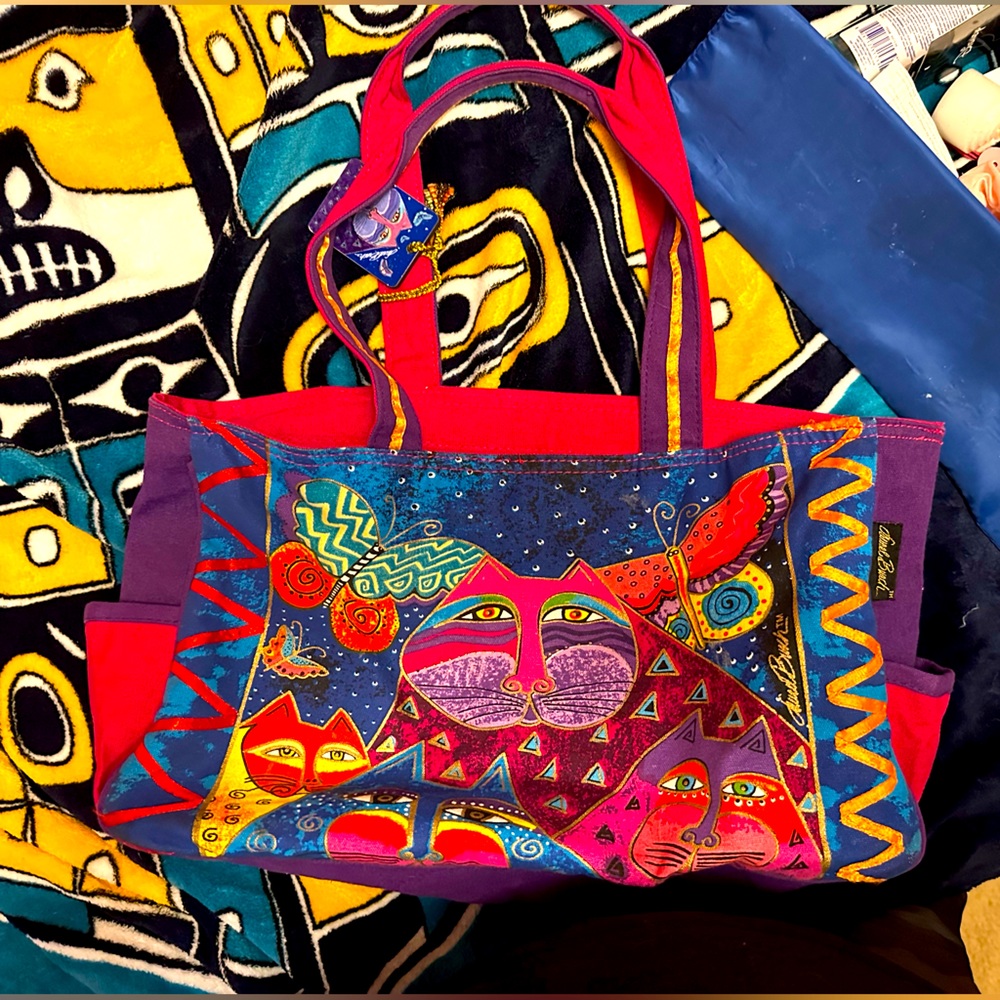Laurel Burch canvas tote